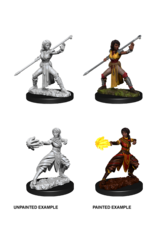 WizKids DnD Unpainted W10 Female Half-Elf Monk