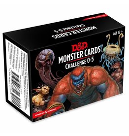 DnD RPG Monster Cards Challenge 0-5 Deck (268 cards)