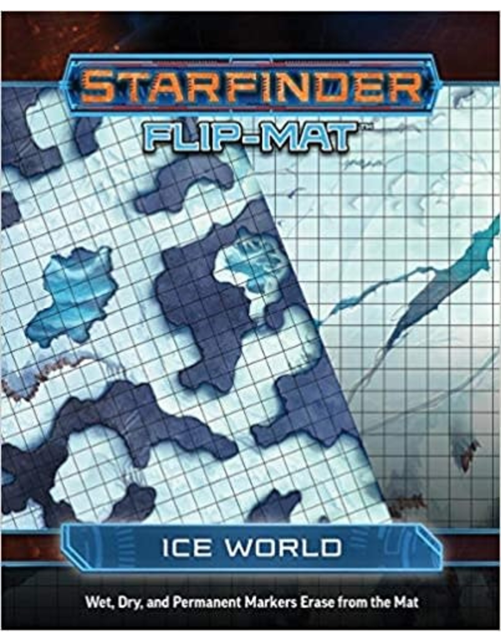 Starfinder Starfinder Flip Mat Ice World