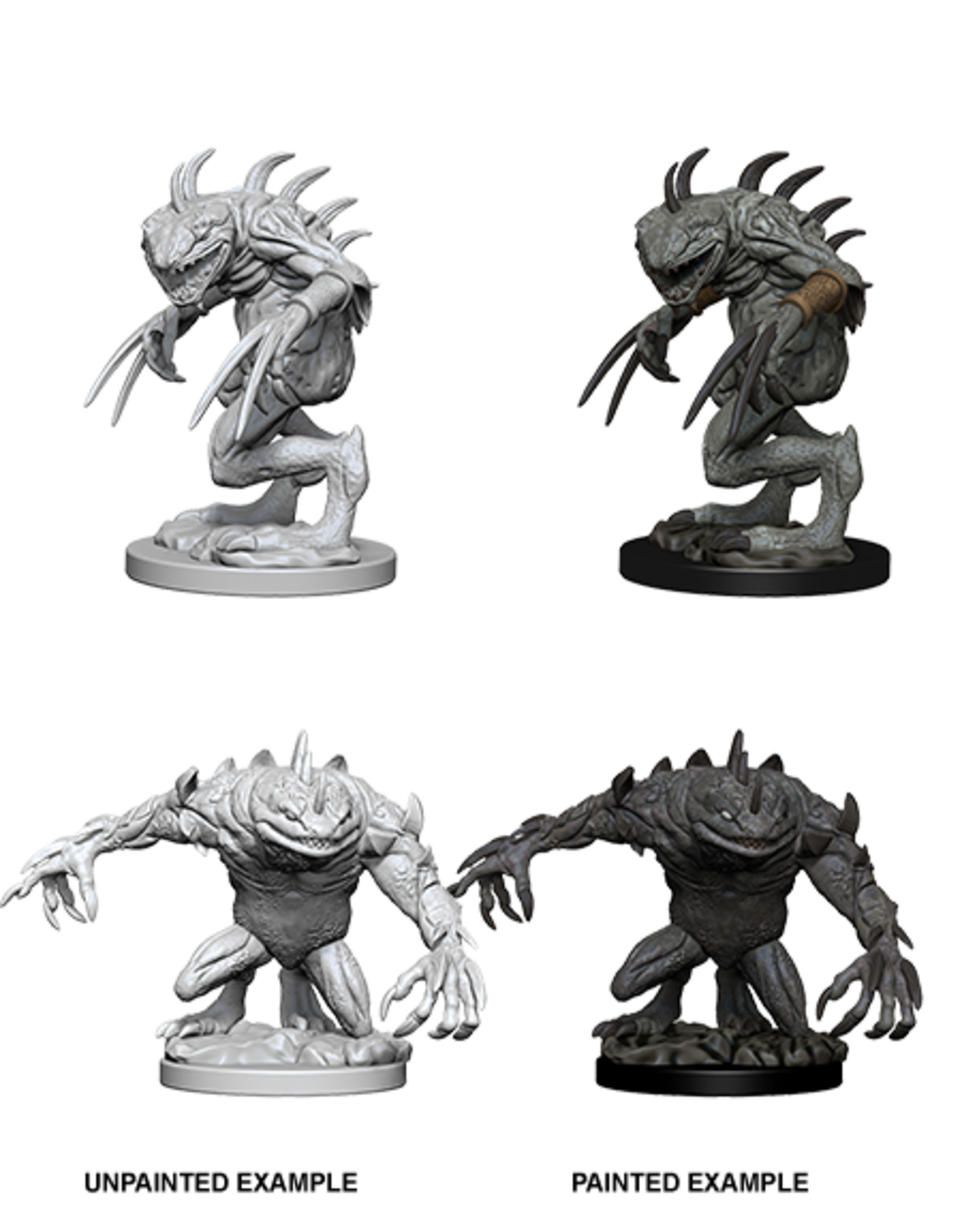 WizKids DnD Unpainted W5 Grey Slaad & Death Slaad