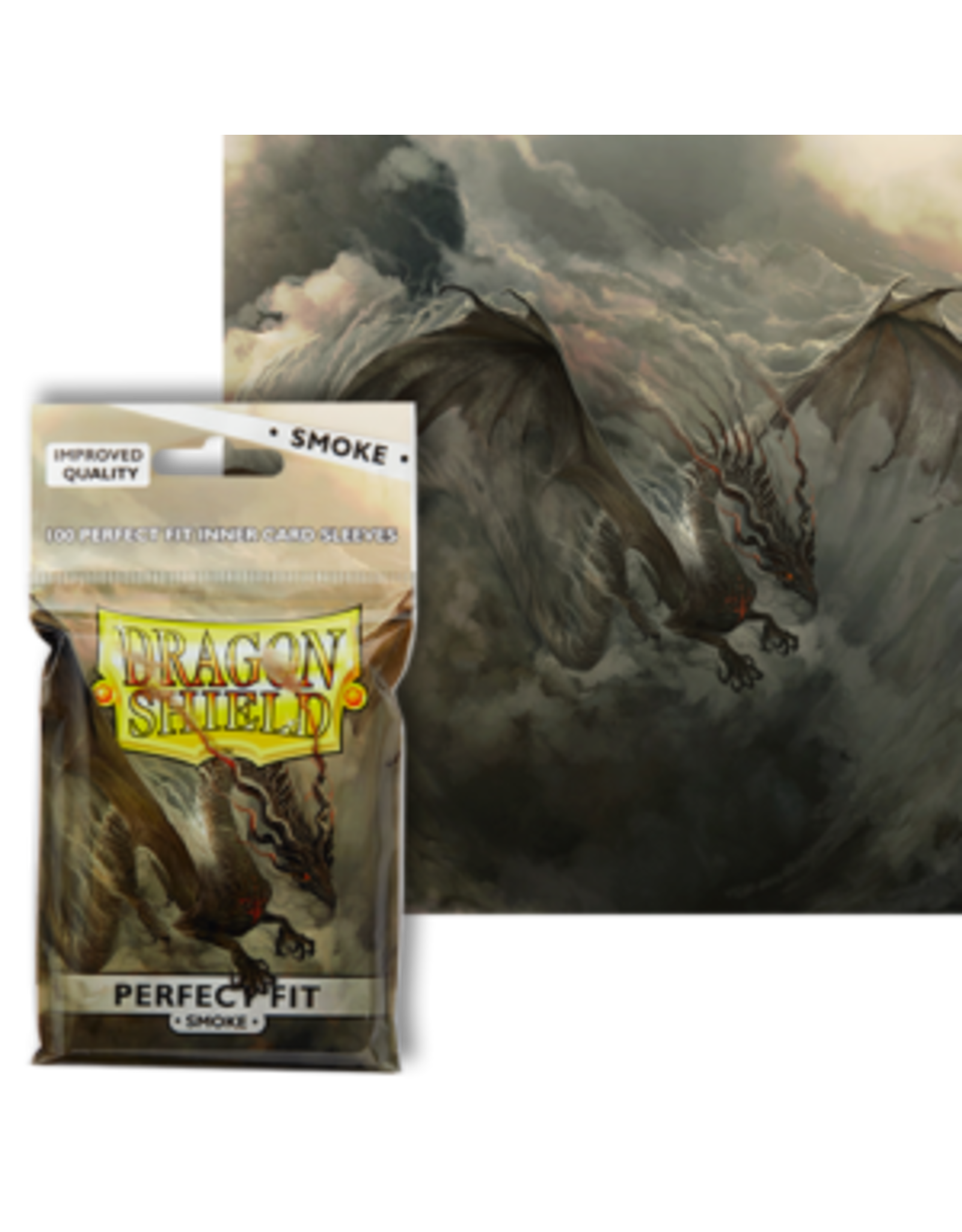 Dragon Shield Dragon Shield 100Ct Bag Perfect Smoke