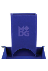 Dice Tower Fold Up Velvet Blue