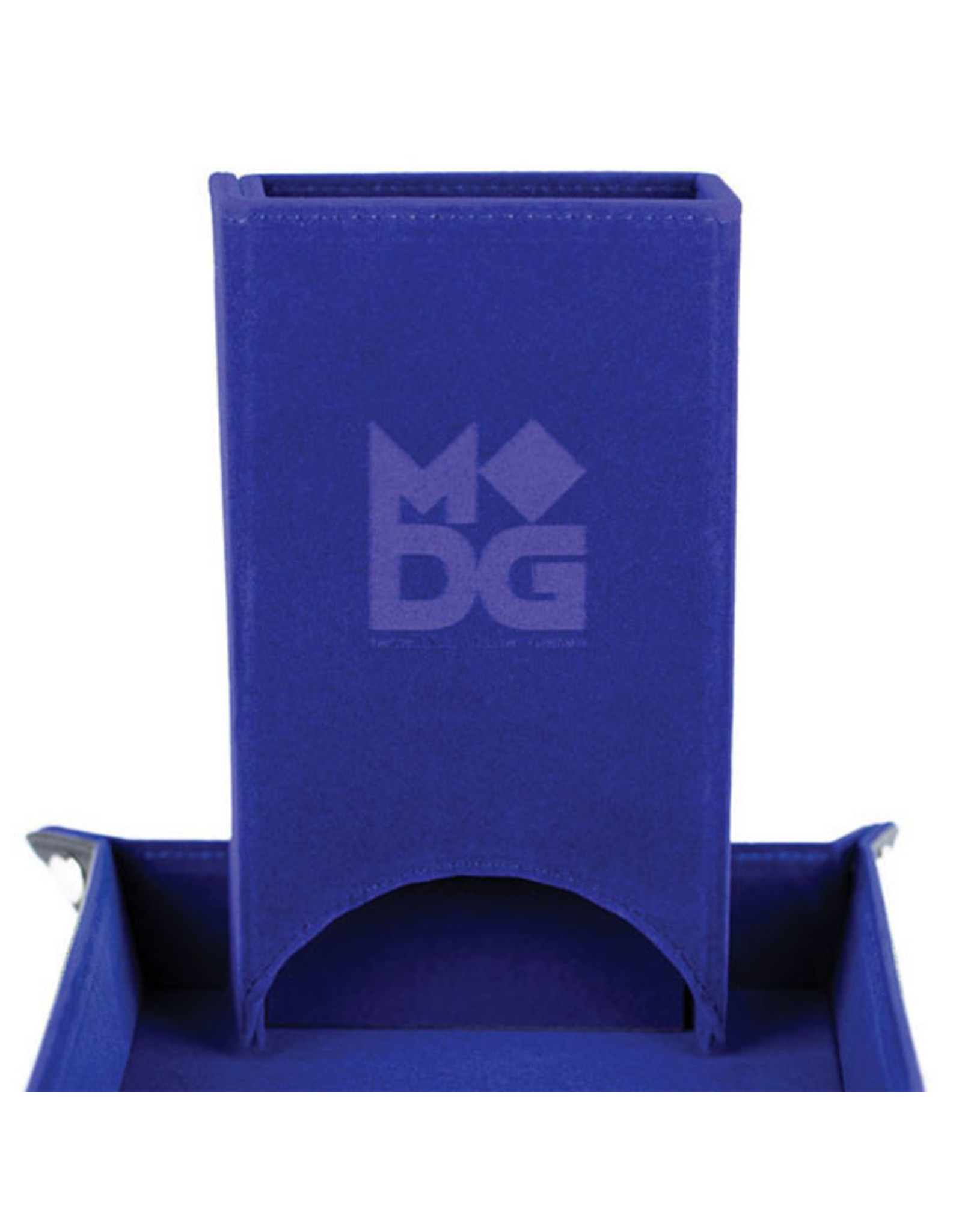 Dice Tower Fold Up Velvet Blue