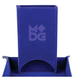 Dice Tower Fold Up Velvet Blue