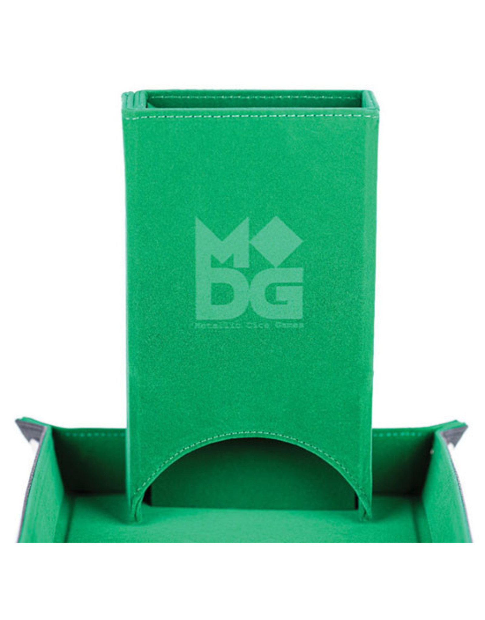 Dice Tower Fold Up Velvet Green
