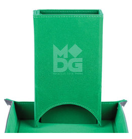 Dice Tower Fold Up Velvet Green