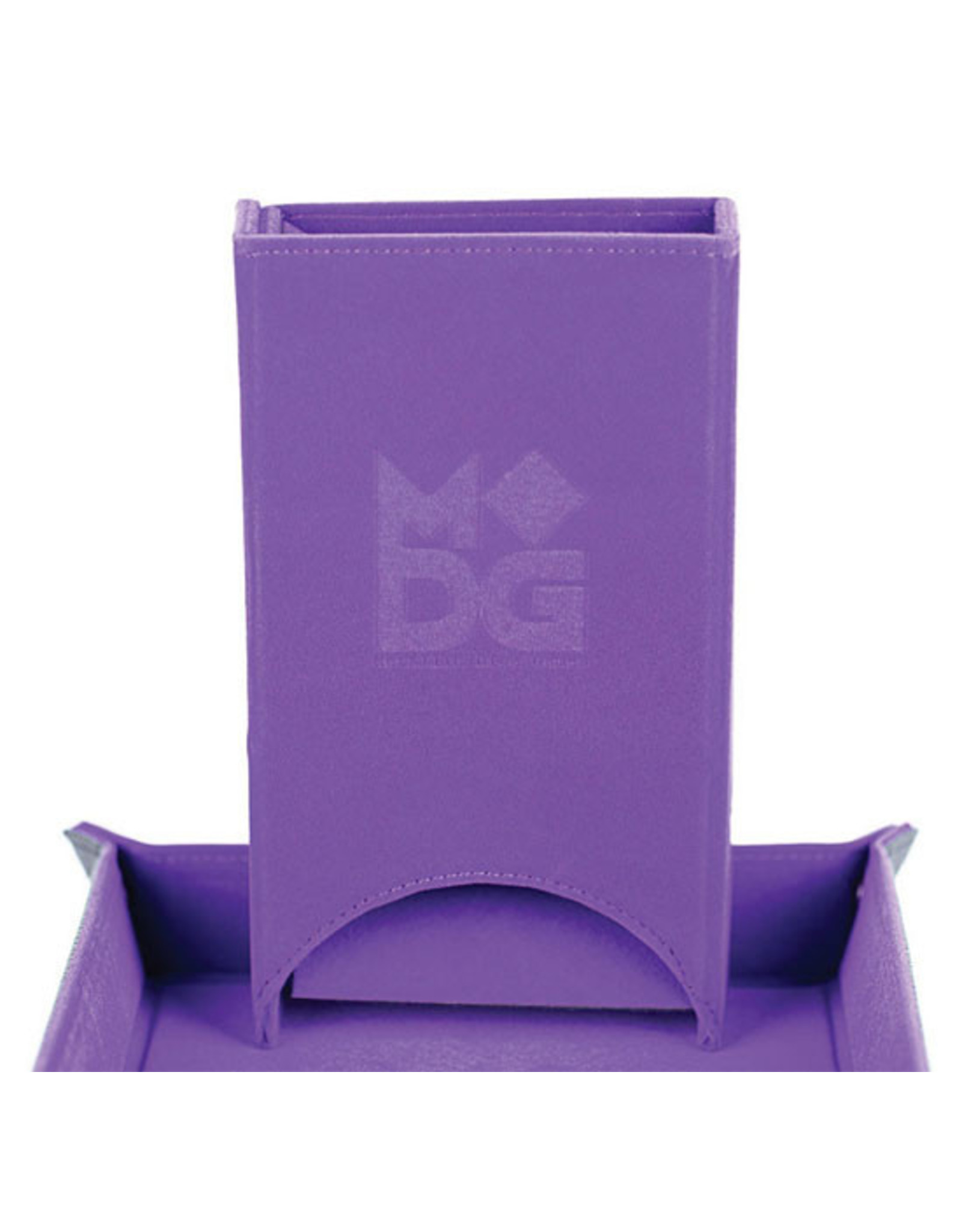 Fold Up Velvet Dice Tower - Purple