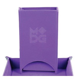 Dice Tower Fold Up Velvet Purple