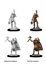 WizKids DnD Unpainted W12 Female Human Barbarian