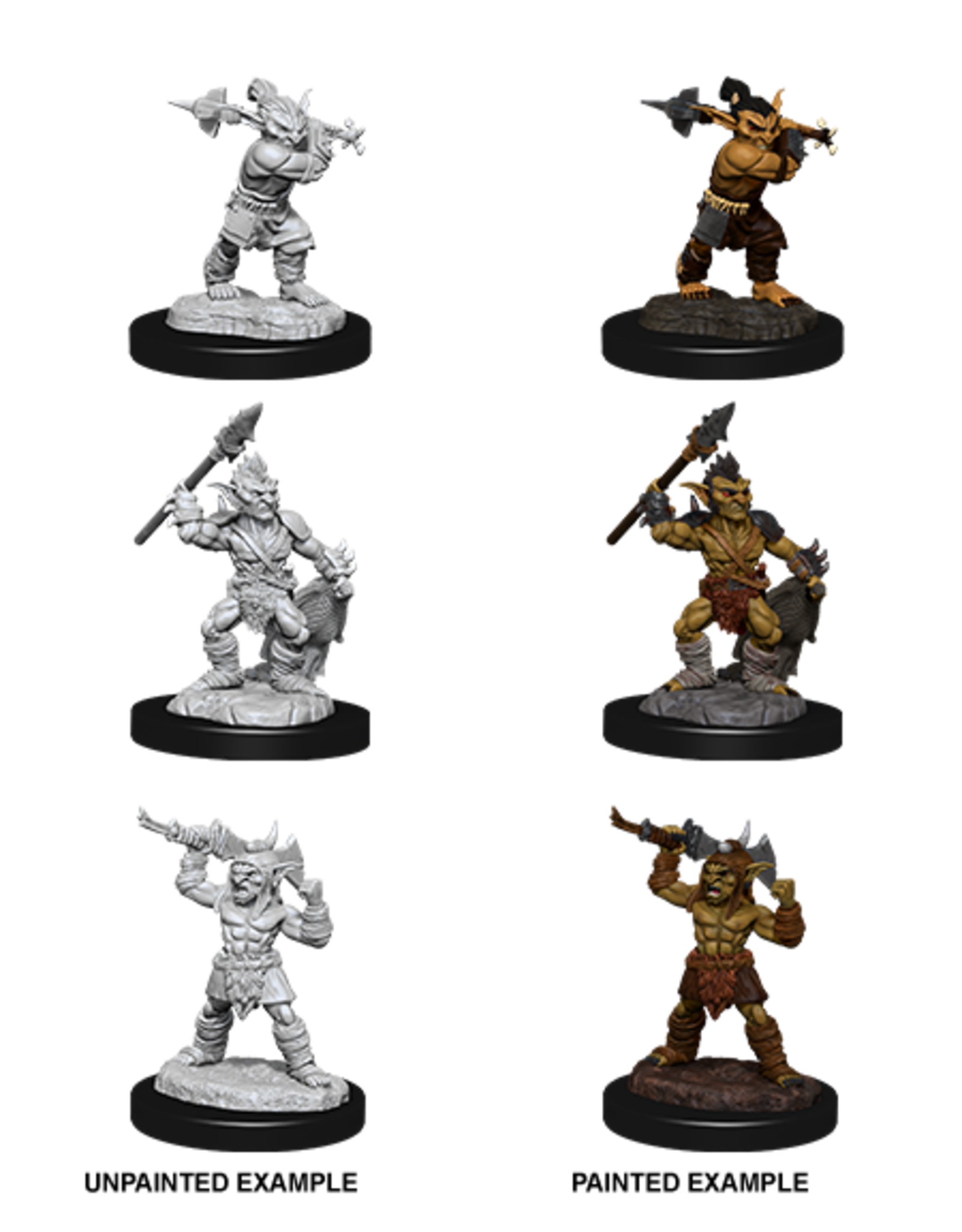 WizKids DnD Unpainted W12 Goblins & Goblin Boss