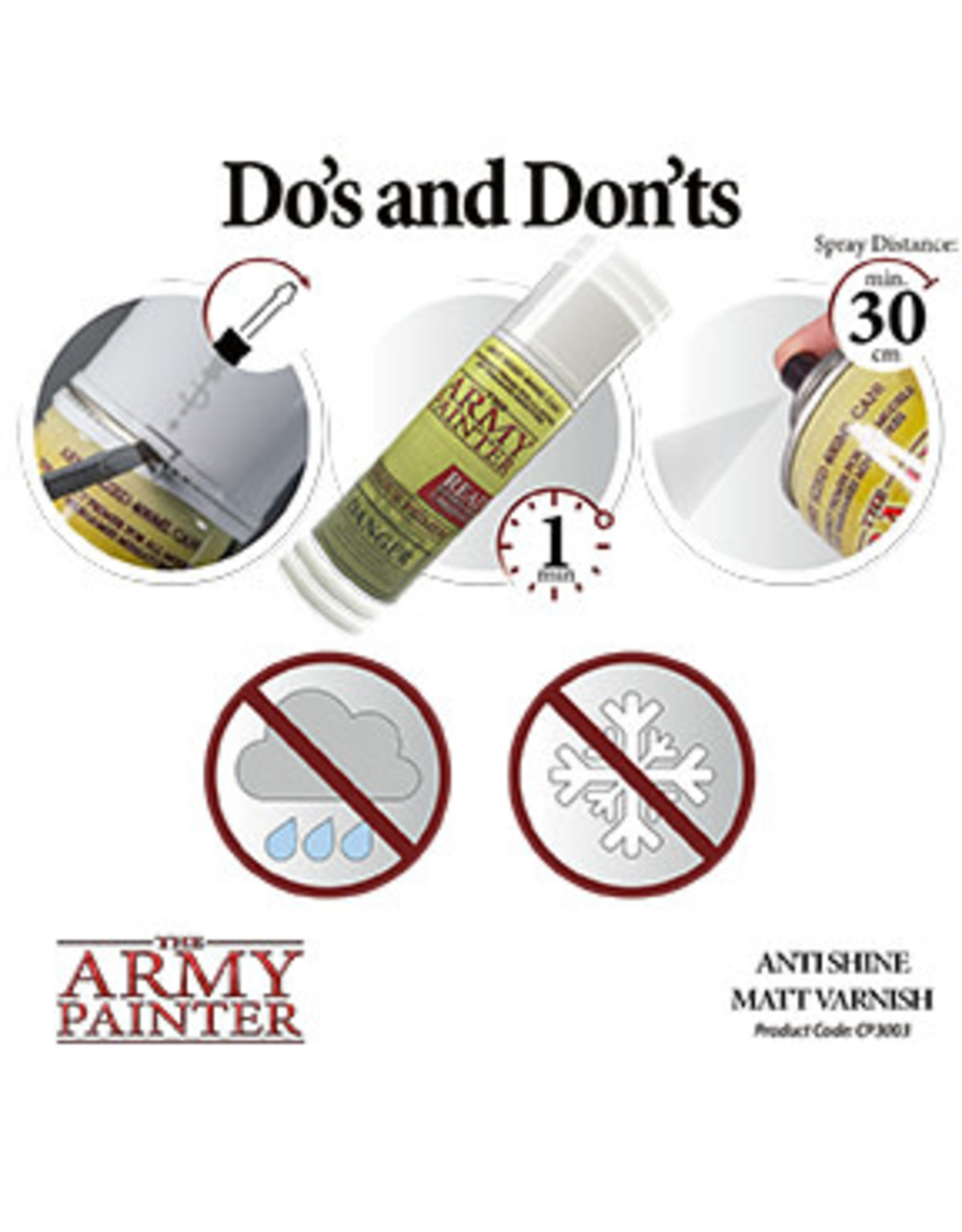 Army Painter Colour Primer Anti Shine Matt Varnish