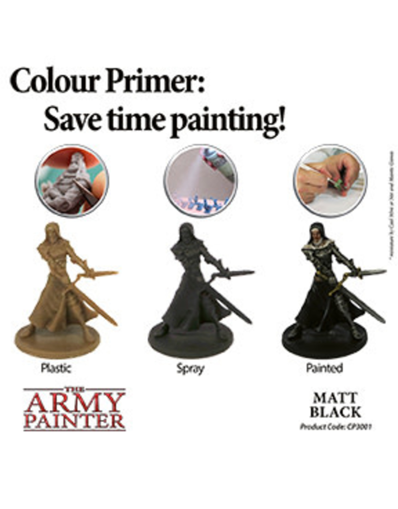 Army Painter Colour Primer Matt Black Undercoat Spray