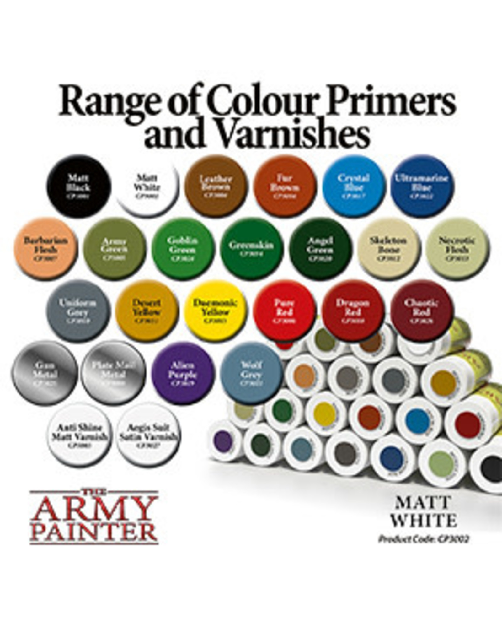 Army Painter Base Primer: Matt White Undercoat