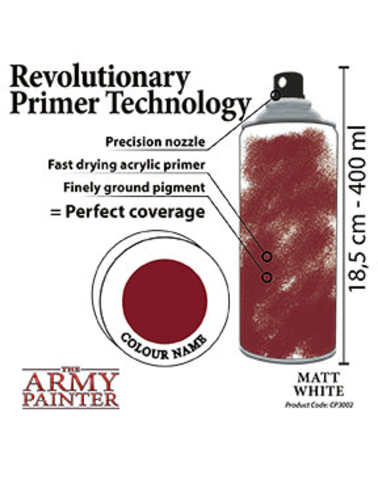 Army Painter Base Primer: Matt White Undercoat
