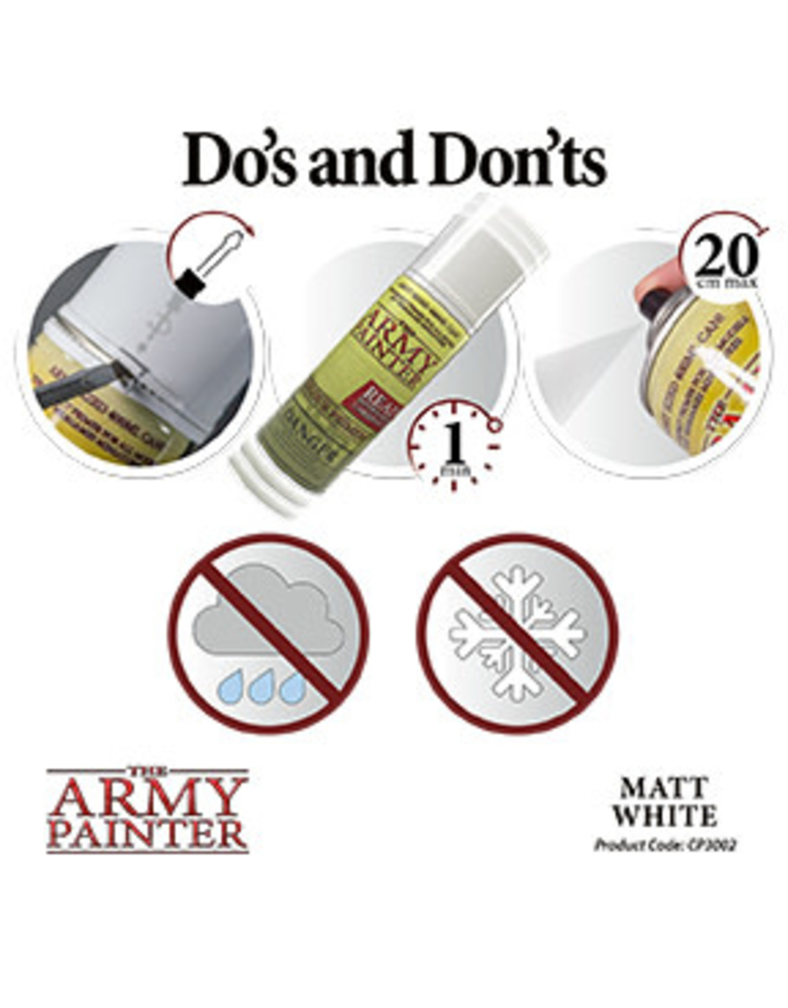 Army Painter Base Primer: Matt White Undercoat