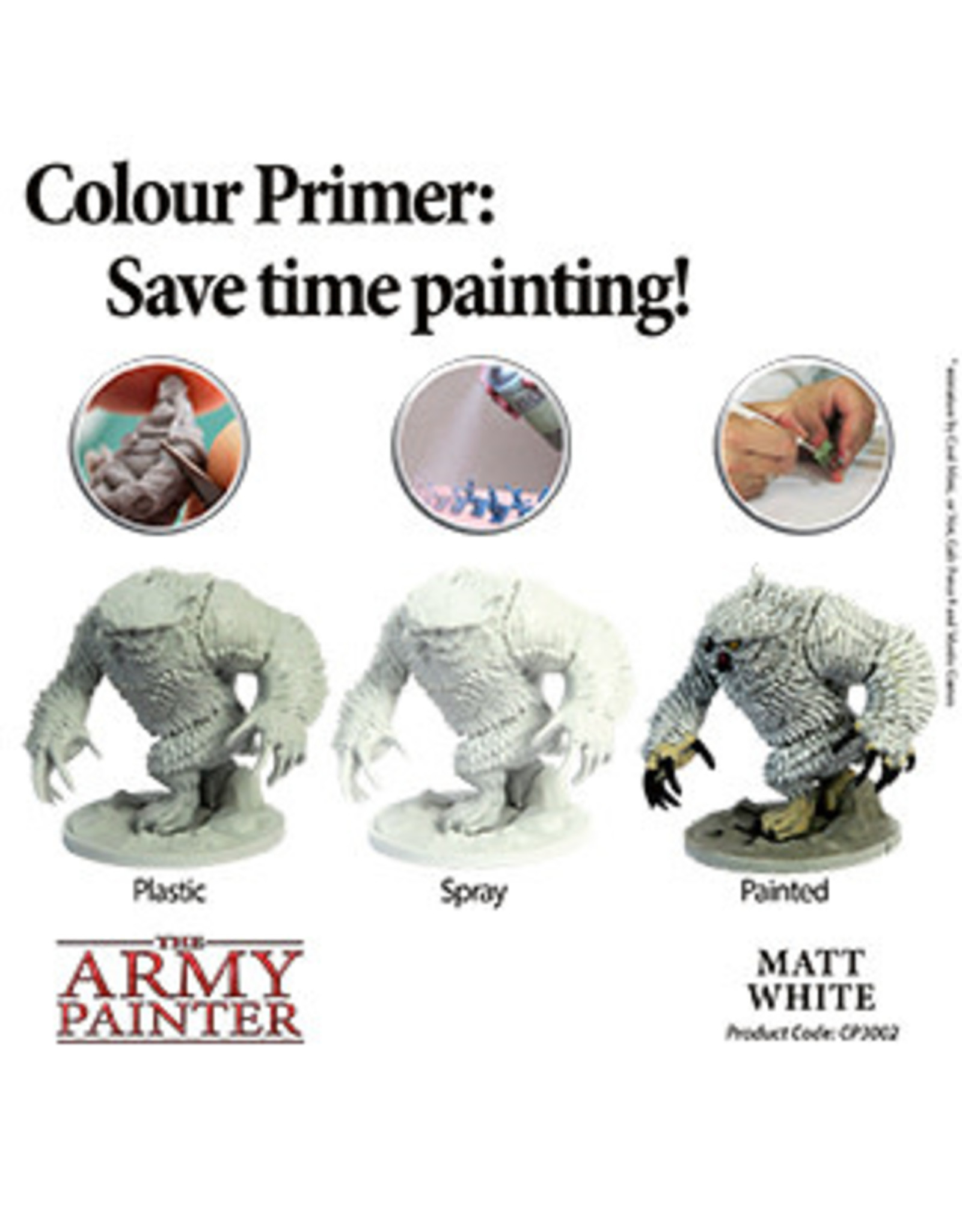 Army Painter Base Primer: Matt White Undercoat