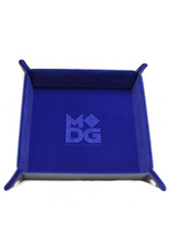 Dice Tray Velvet Folding Blue