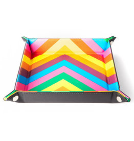 Dice Tray Leather Folding Rainbow