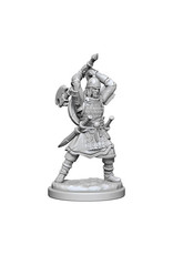 WizKids DnD Unpainted W13 Human Barbarian Male