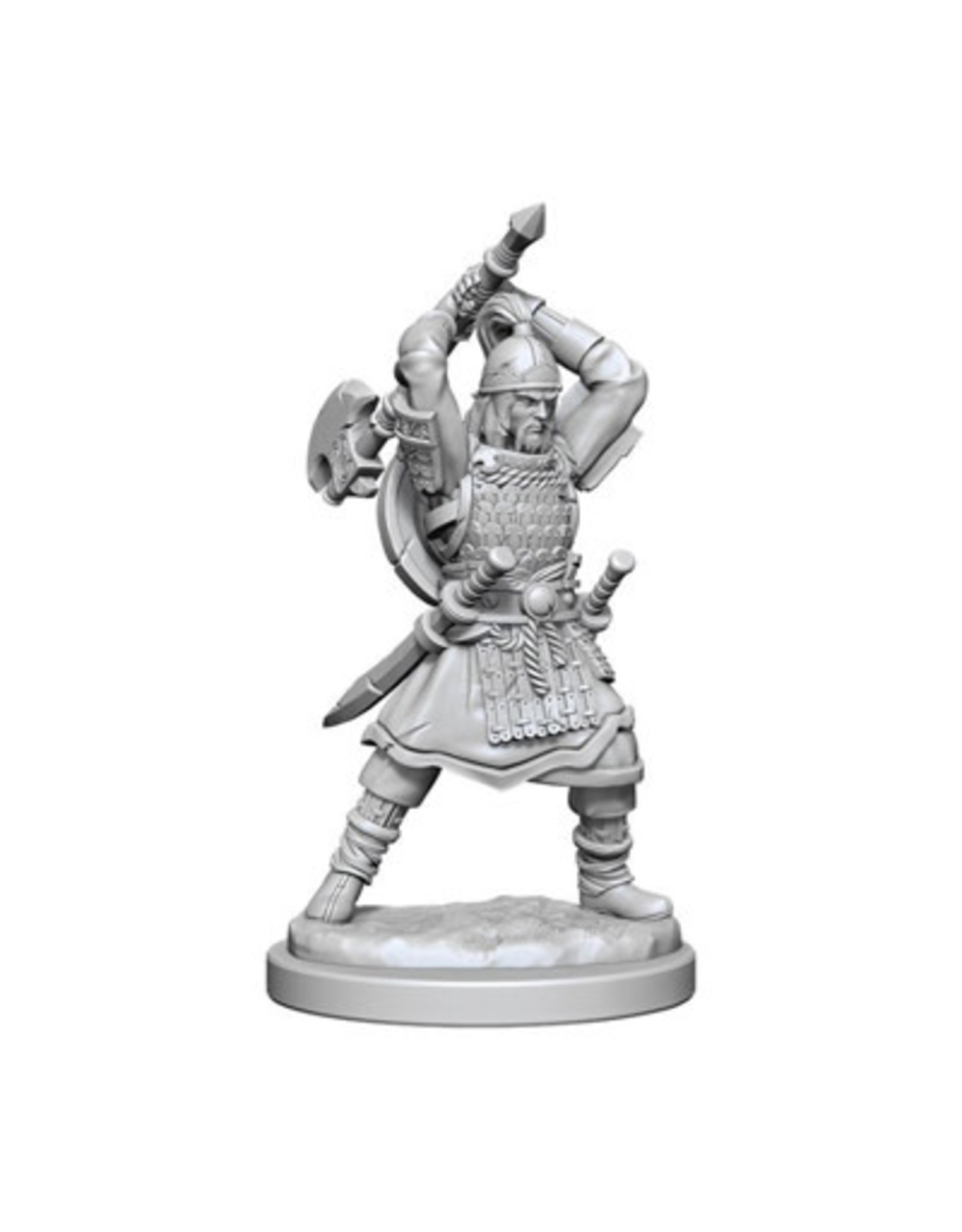 WizKids DnD Unpainted W13 Human Barbarian Male