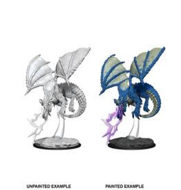 DnD Unpainted W8 Young Blue Dragon