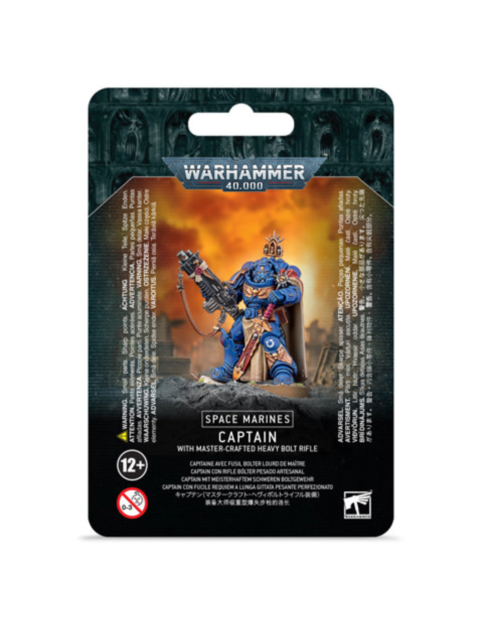Warhammer 40k Space Marine Captain w/ Master-Crafted Bolt Rifle