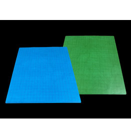 Battlemat 1" Reversible Blue-Green Squares (23 ½" x 26" Playing Surface)