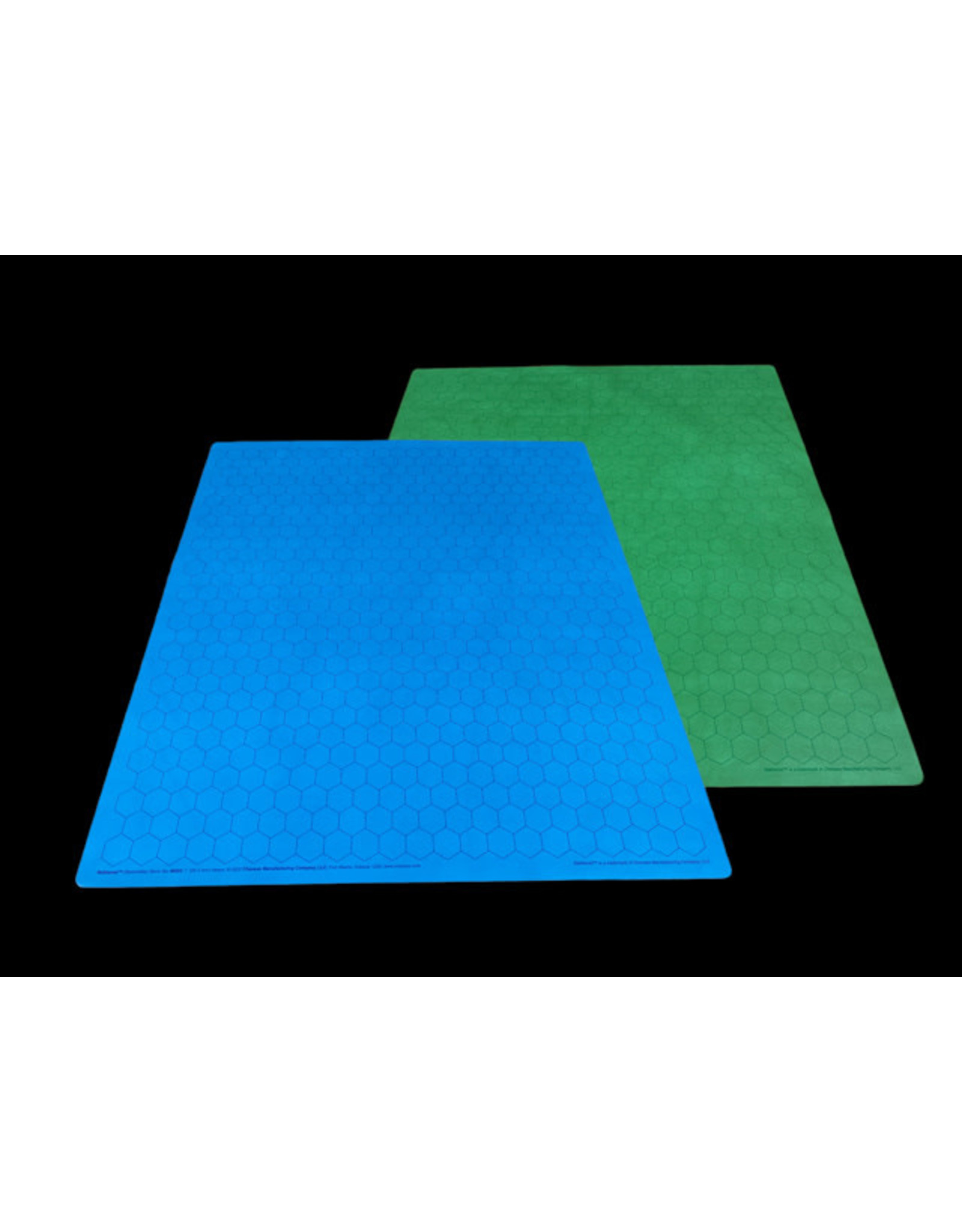 Battlemat 1" Reversible Blue-Green Hexes (23 ½" x 26" Playing Surface)