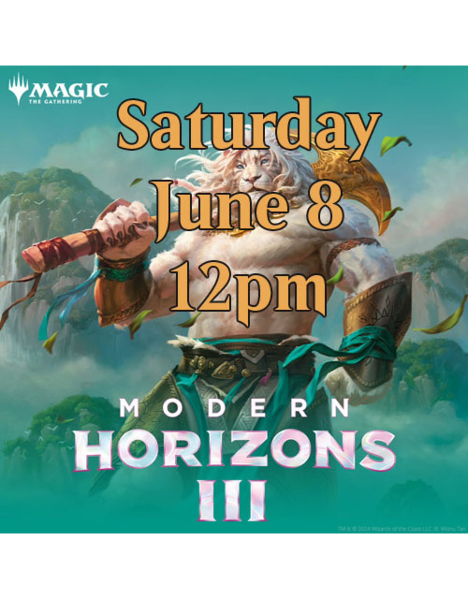 Magic MH3 Prerelease Sat 12pm Modern Horizons 3