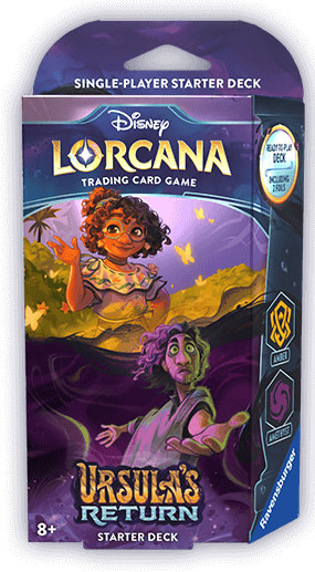 lorcana starter deck amber and amethyst Ravensburger Disney TCG: The First Chapter - & Single-Player | Engaging Gameplay | Over 200 Original Disney Artworks Sets by Ravensburger Disney Lorcana Ursulas Return Starter
