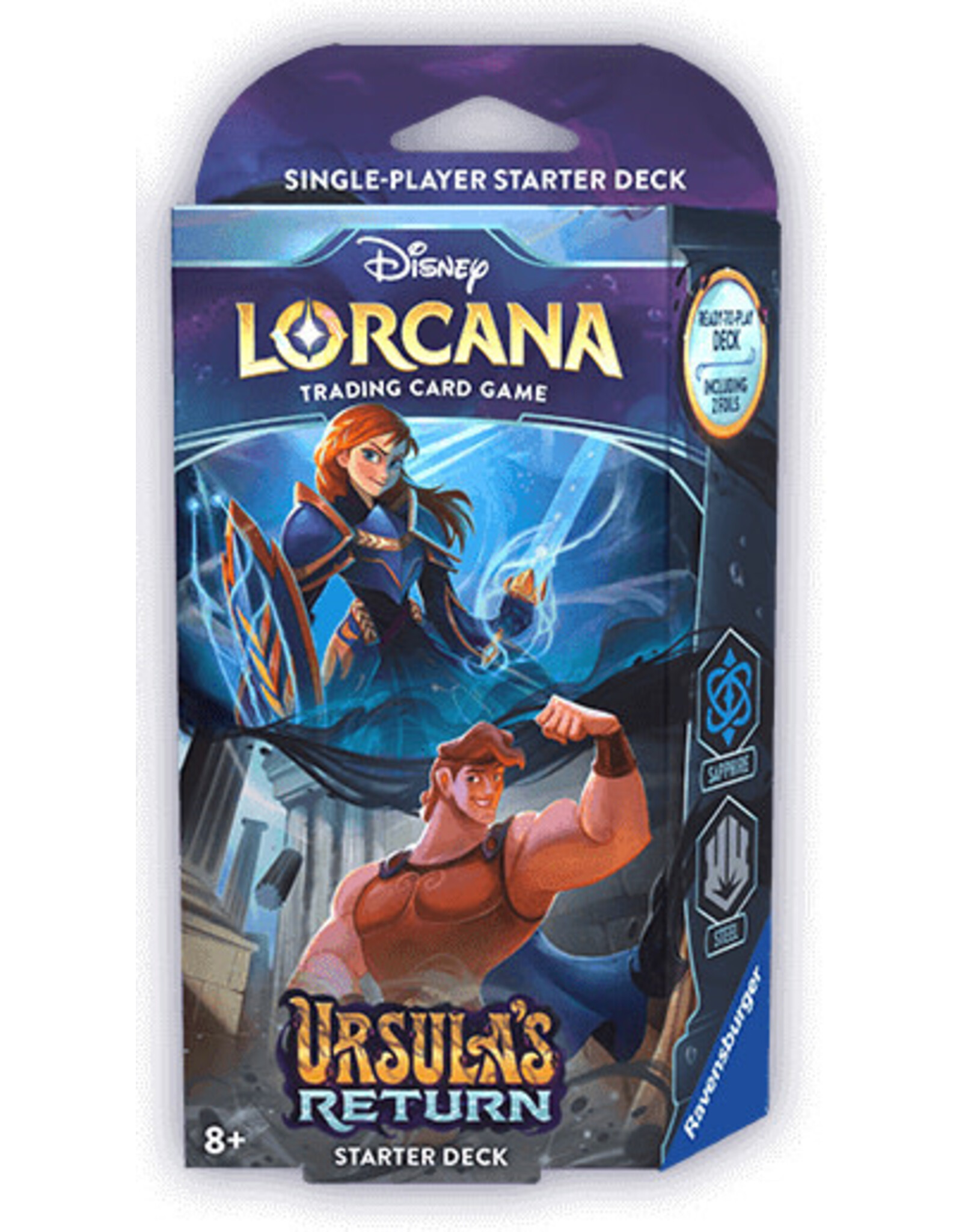 Lorcana Ursulas Return Starter Deck Sapphire Steel