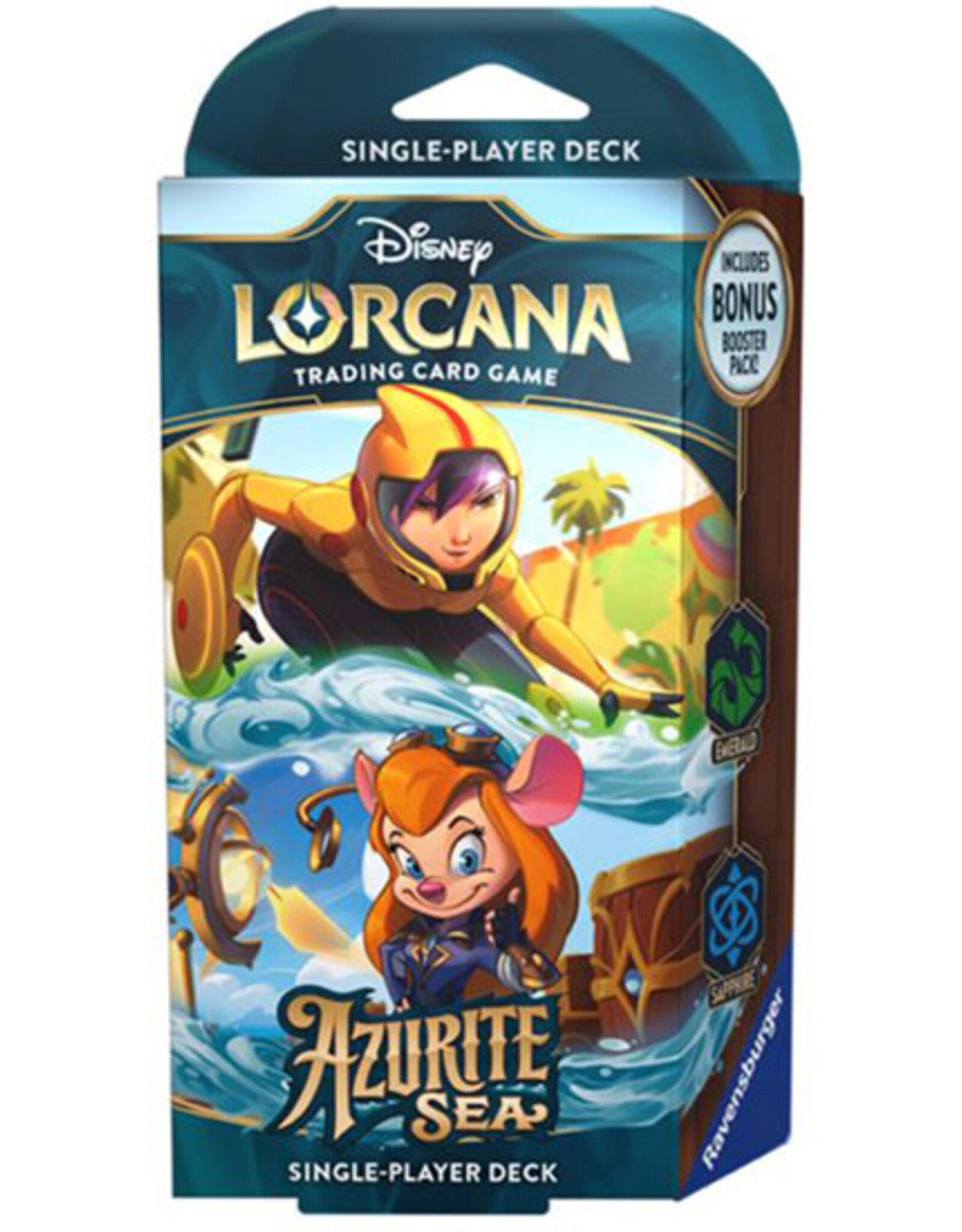 Lorcana 6 Azurite Sea Deck Emerald Sapphire