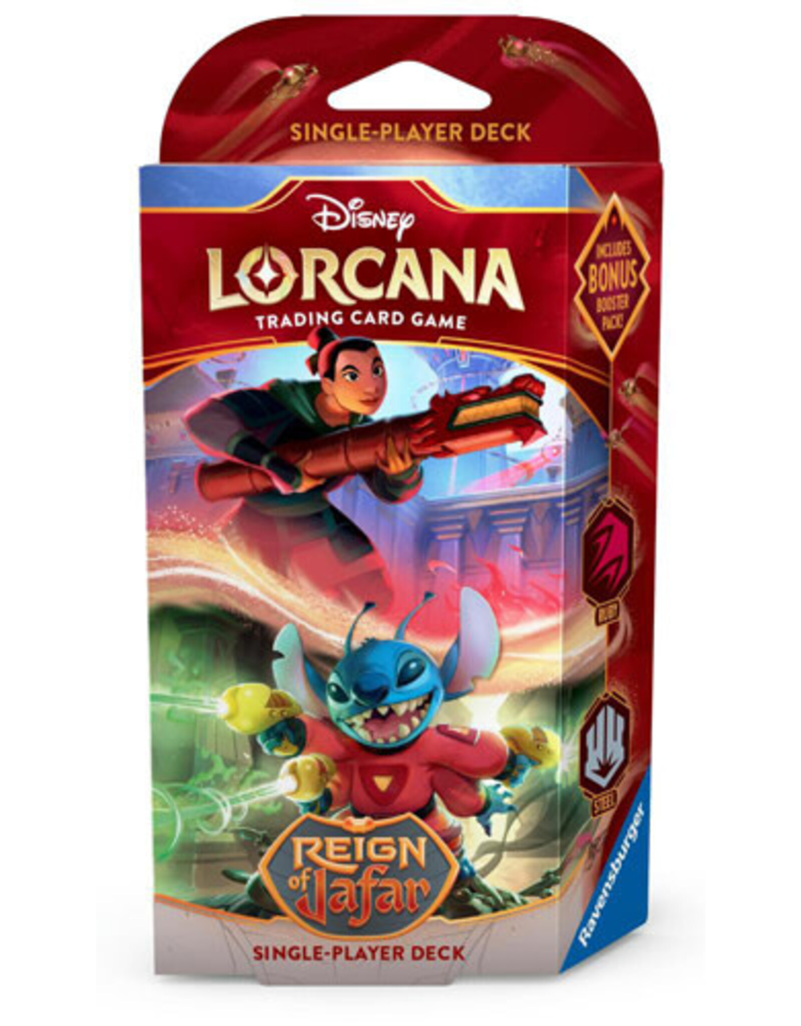 Lorcana Lorcana 8 Reign Of Jafar Ruby Steel Starter Deck