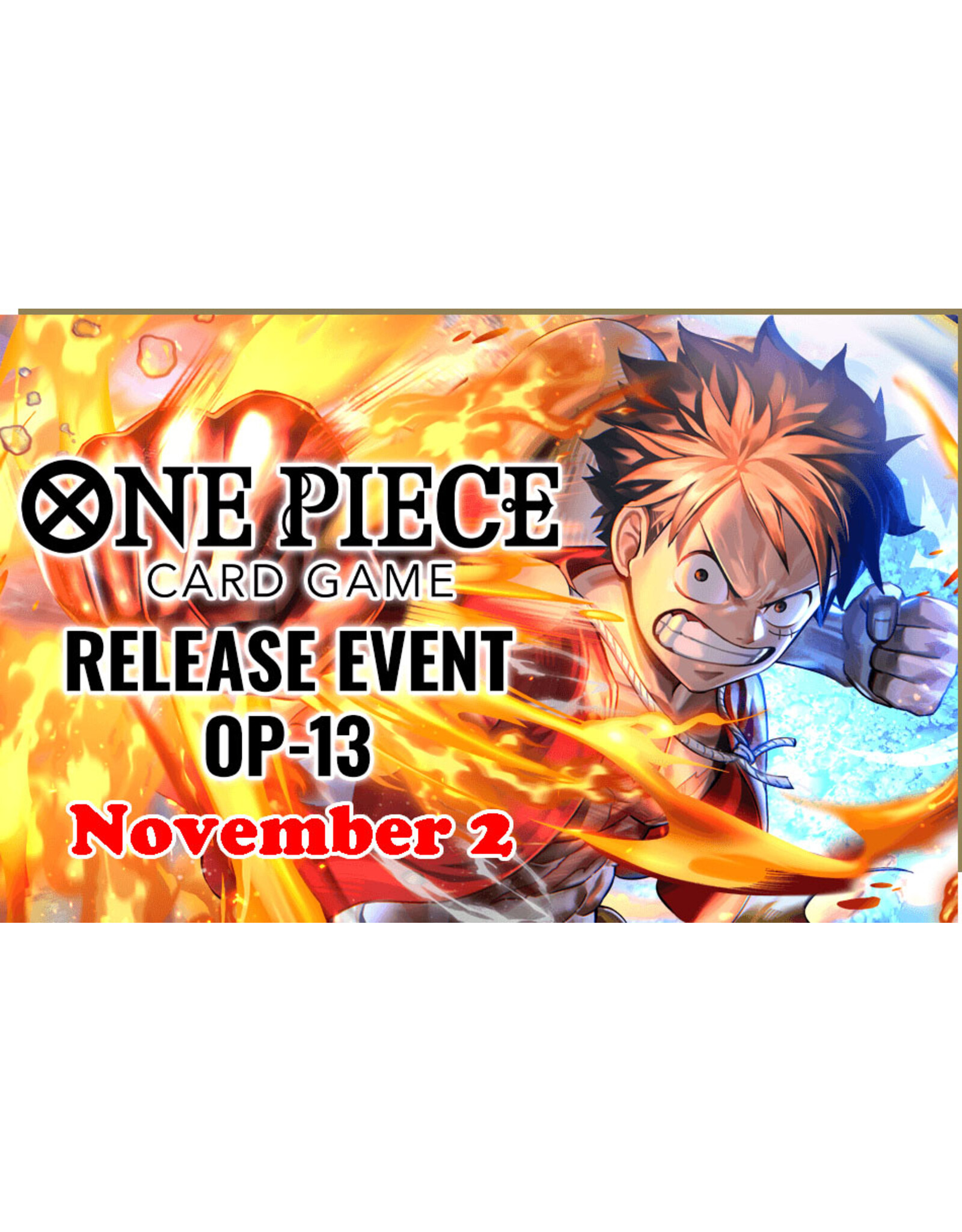 One Piece OP-13 Release 110225 Carrying on His Will