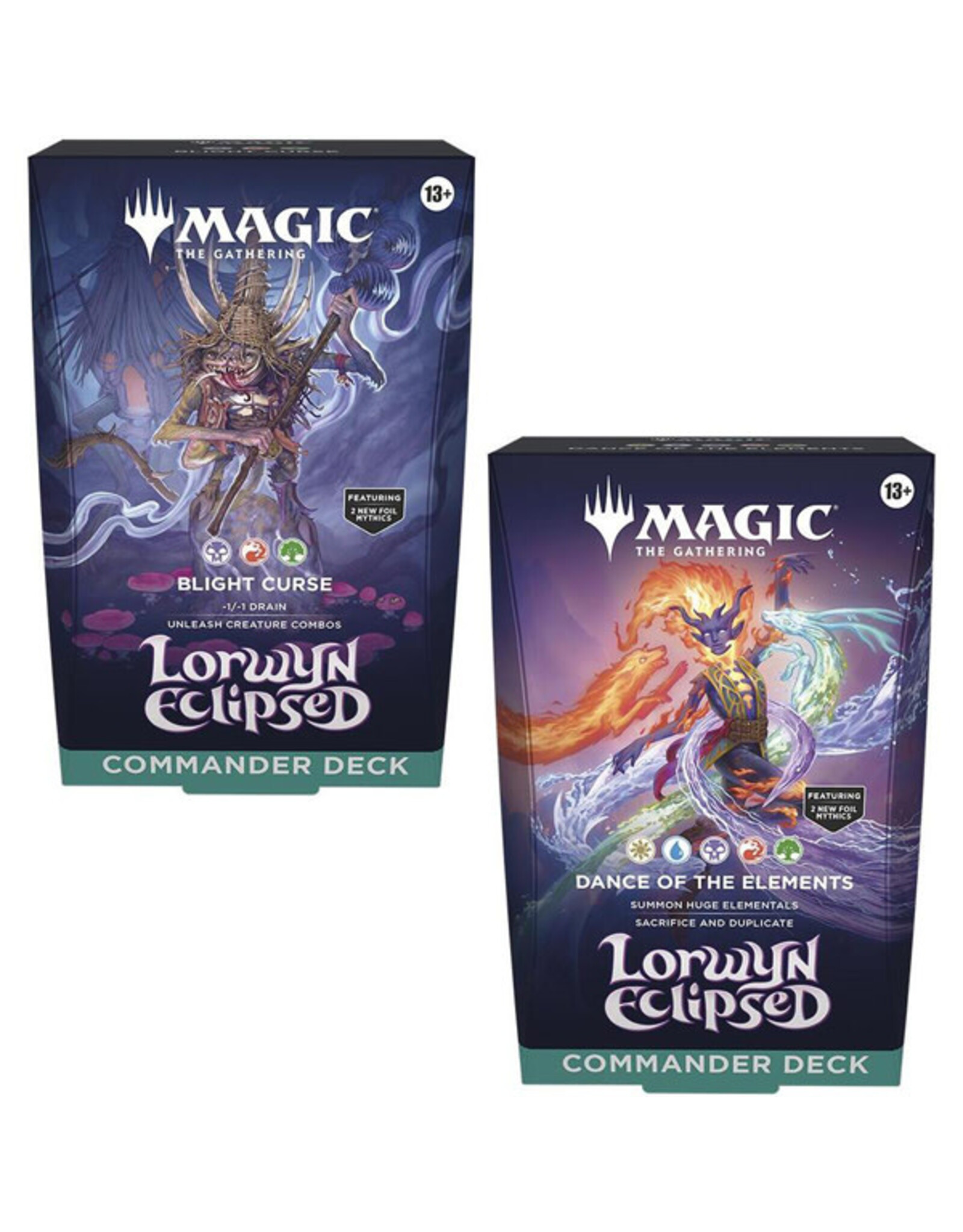 Magic Lorwyn Eclipsed Commander Deck Set (2)