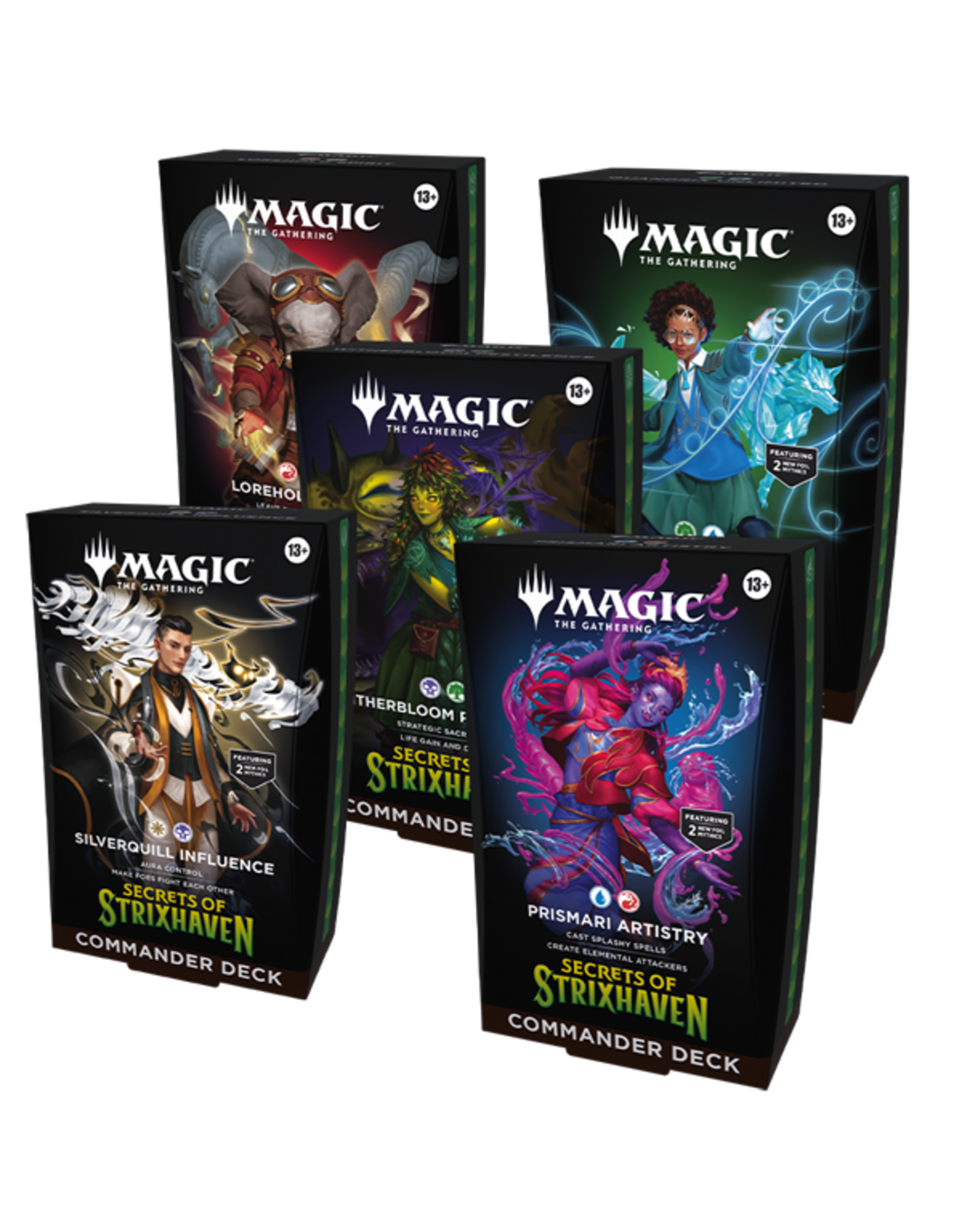 Magic Secrets of Strixhaven Commander Deck Set (5Ct)