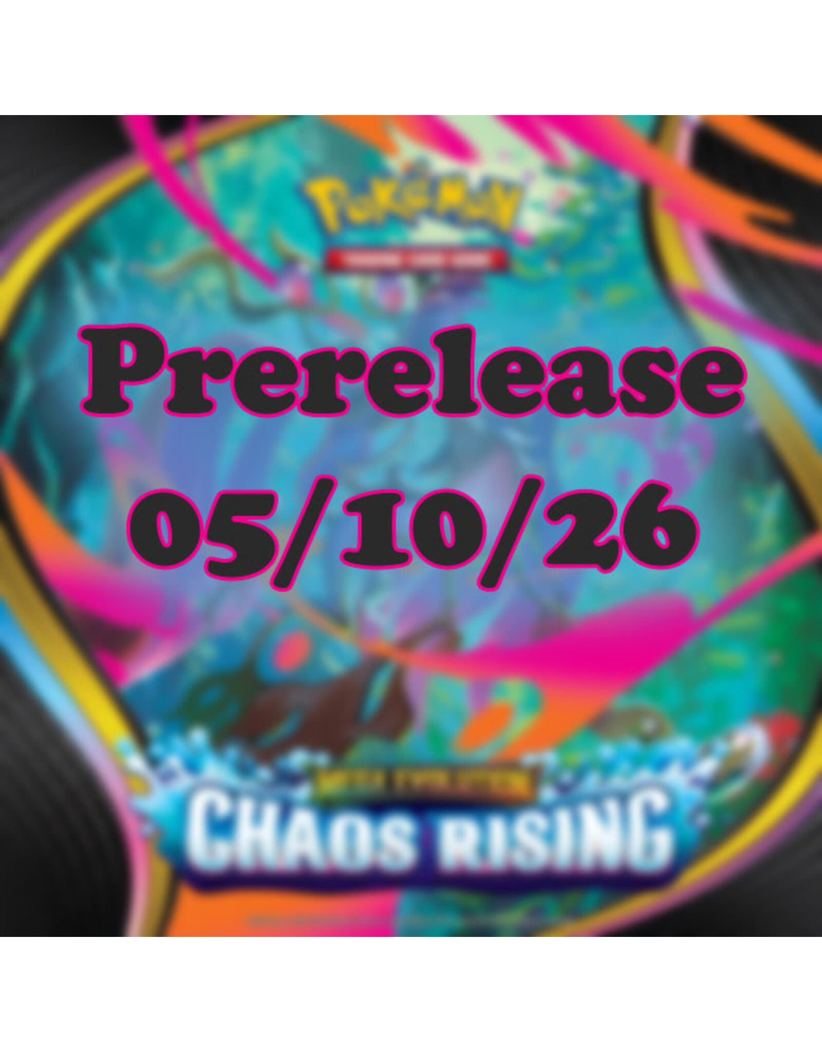 Pokemon Pokemon ME04 Chaos Rising Prerelease 051026