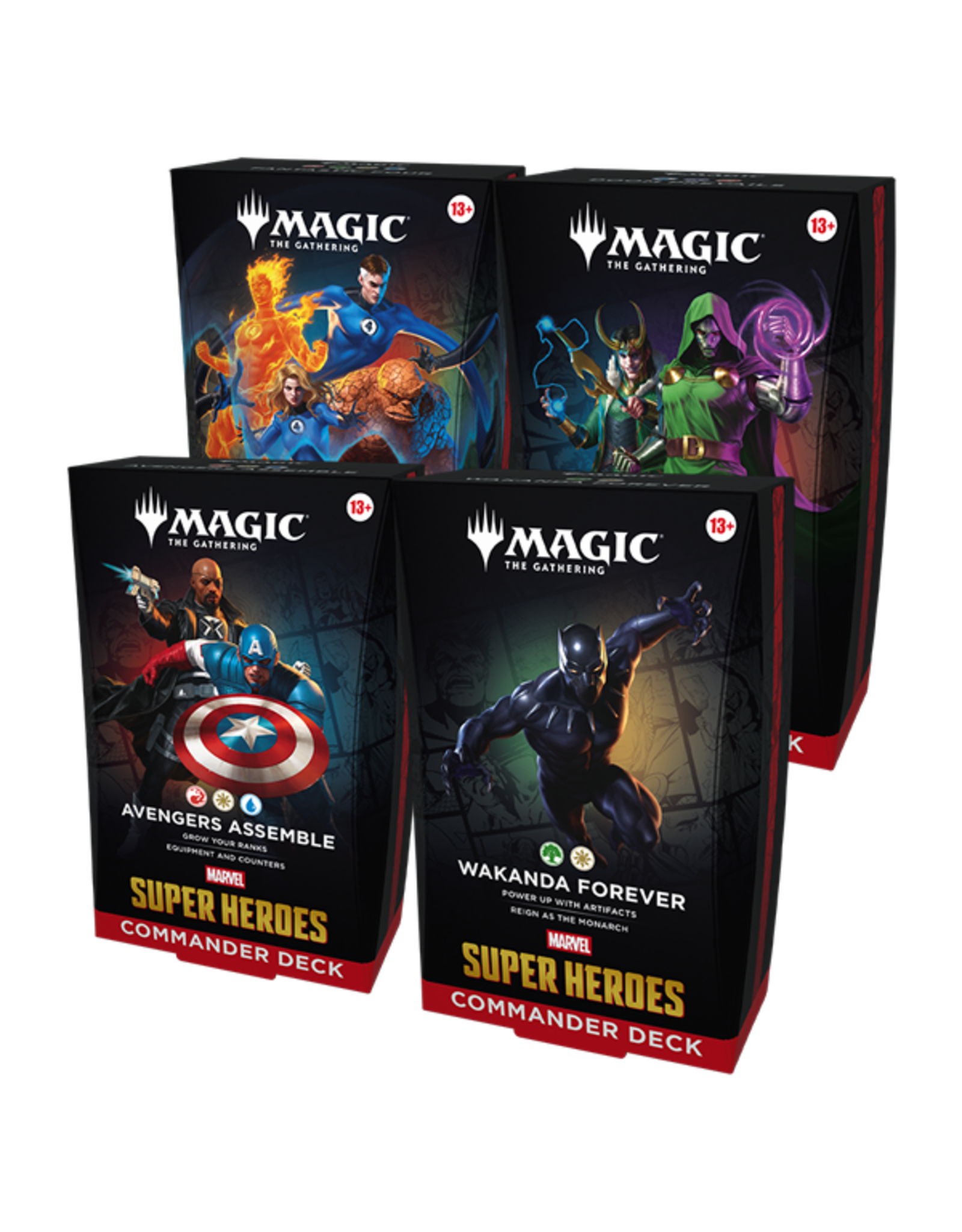 Magic Magic Marvel Super Heroes Commander Deck Set (4)