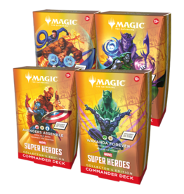 Magic Magic Marvel Super Heroes Collector Commander Deck Set (4)