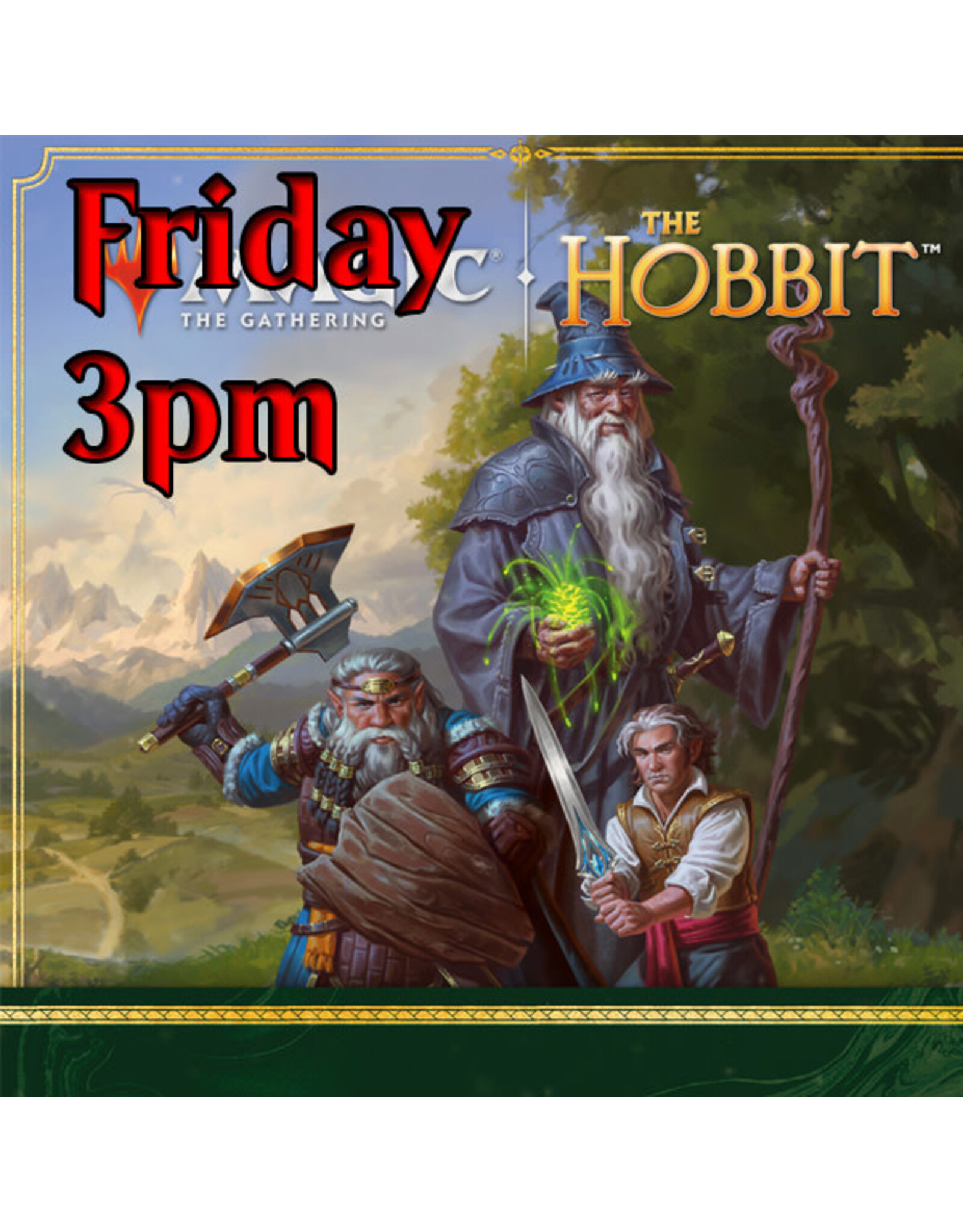 Magic The Hobbit Prerelease Fri 3pm