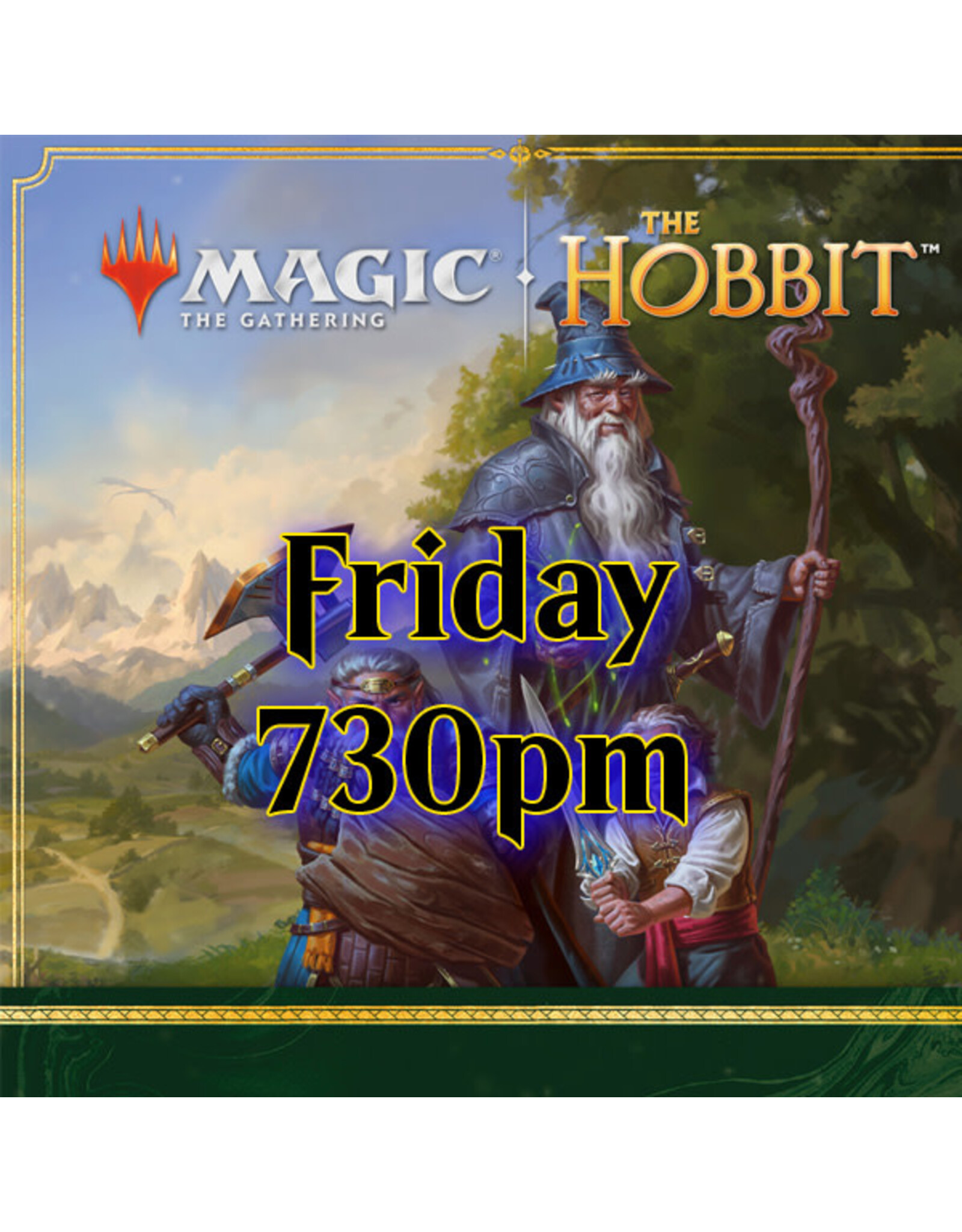 Magic The Hobbit Prerelease Fri 730pm