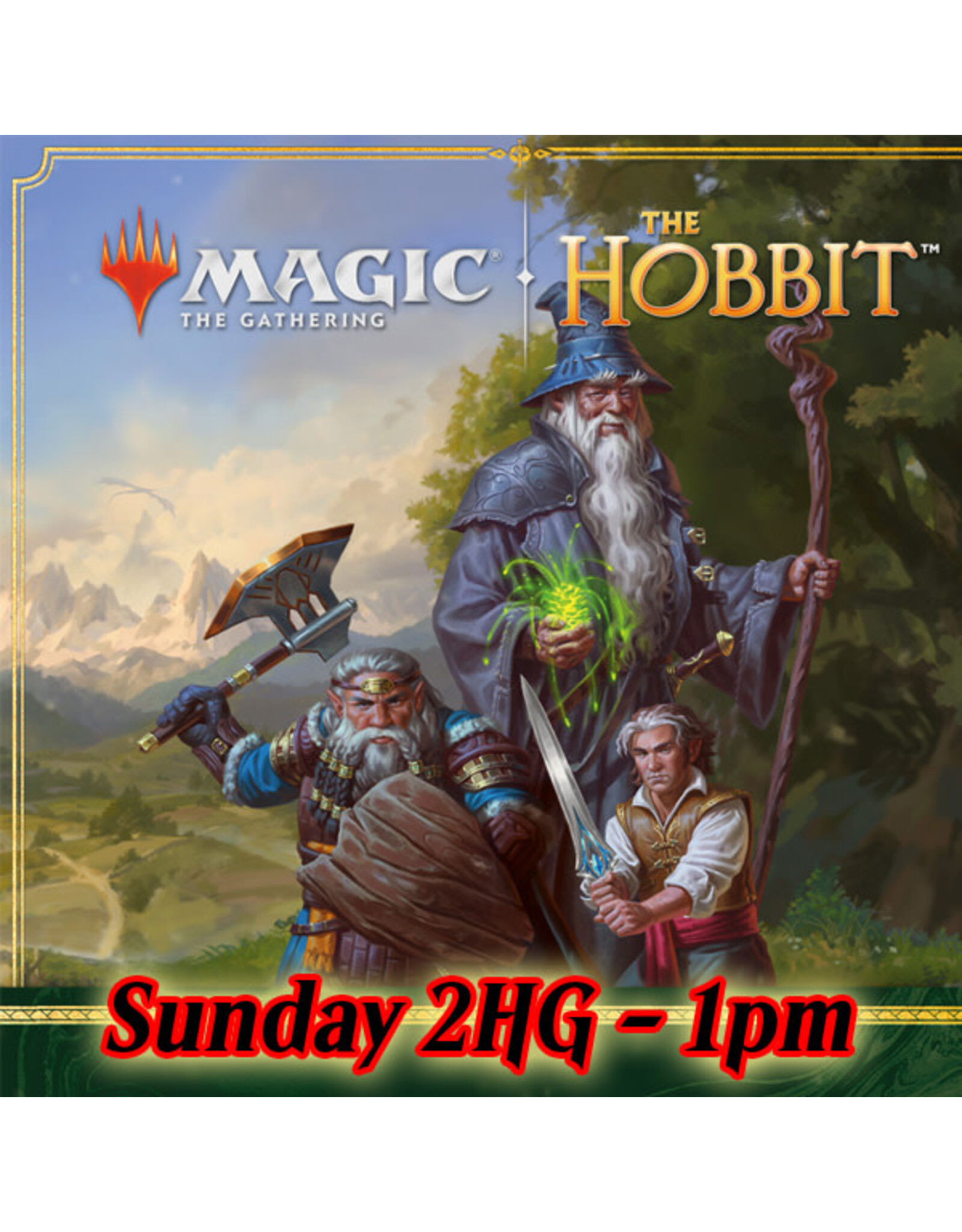Magic The Hobbit Prerelease Sun 2HG 1pm