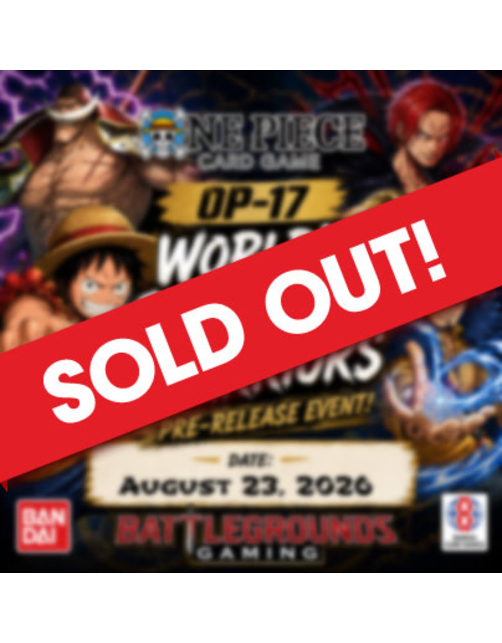 One Piece OP-17 Prerelease 082326