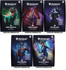 Magic Foundations Commander Deck Set (5)