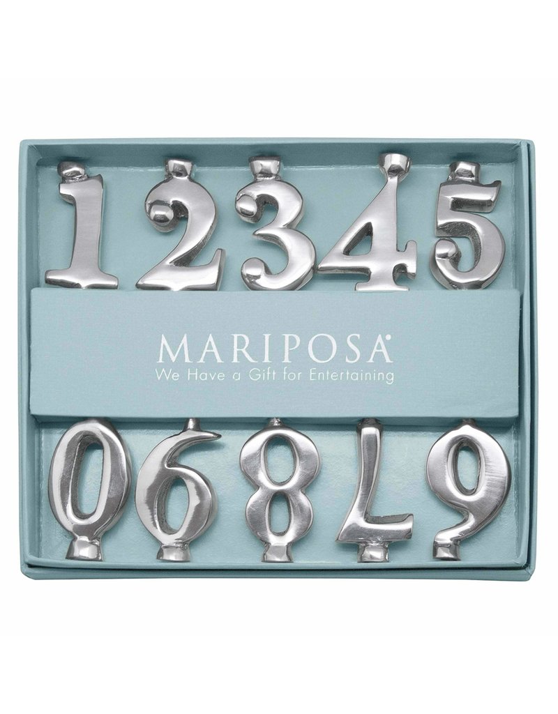Mariposa Mariposa Number Candle Holder Set