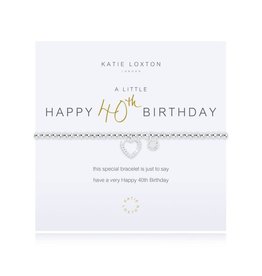Katie Loxton A Littles & Co. Bracelet 40th Birthday- Silver