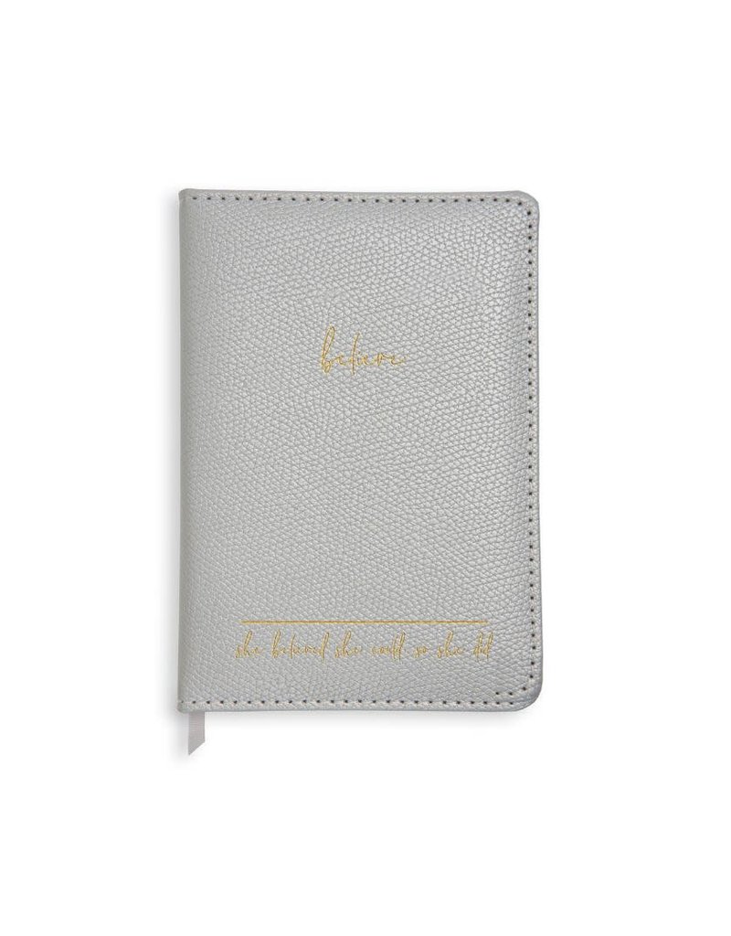 Katie Loxton Katie Loxton Notebook She Believed She Could silver