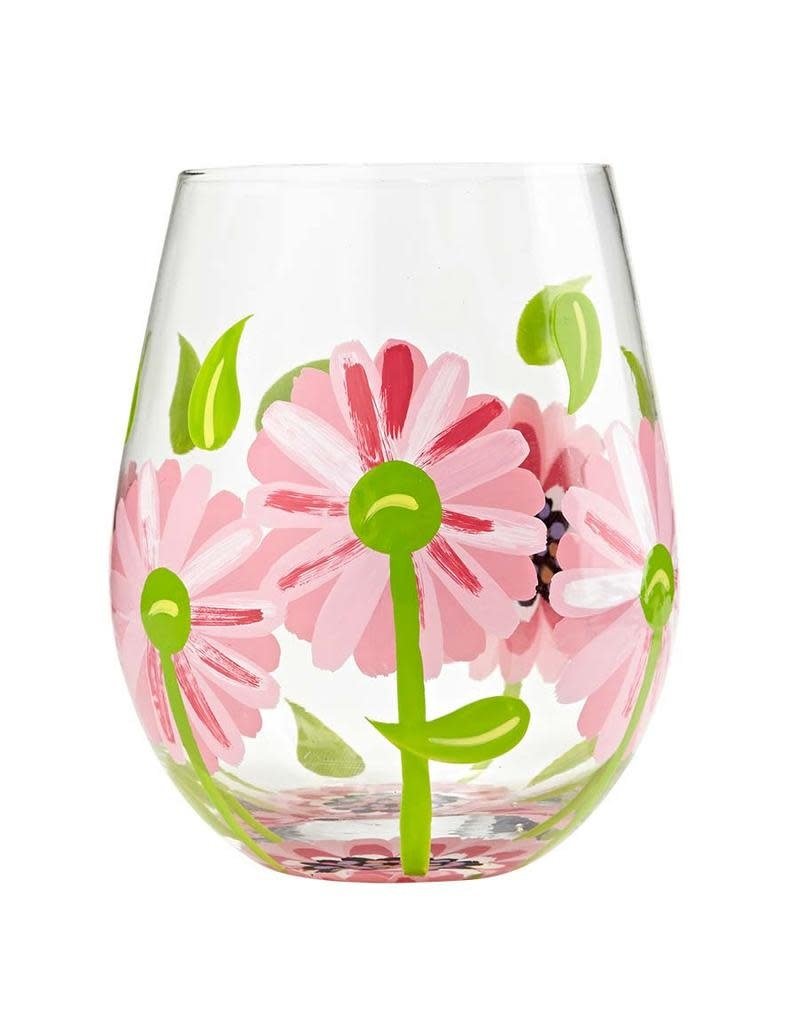 Stemless Wine Glass Oops a Daisy