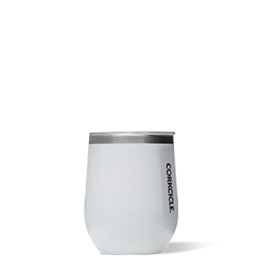 Corkcicle Corkcicle Stemless Wine Glass- Gloss White
