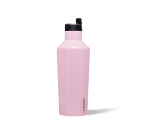 Corkcicle Insulated Canteen Water Bottle, Sports Collection, Gloss Rose  Quartz, Holds 40 oz